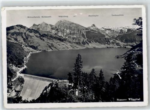 8858 Innerthal Wägital - Stausee Wäggital Schynberg Lachenstöcke Bockmattli