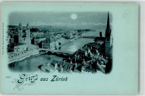 Zürich Quaibrücke Grossmünster