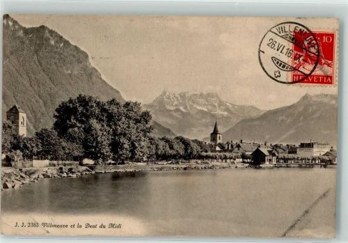 Villeneuve VD 1916 Dent du Midi