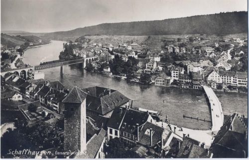 1935 - Schaffhausen, Castell Munot, Generalansicht, Schweiz AKU2