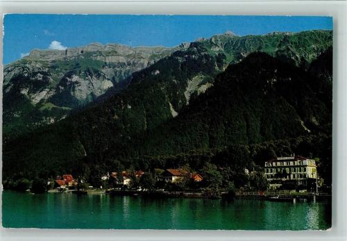 Bönigen b. Interlaken Ortsansicht mit Brienzersee