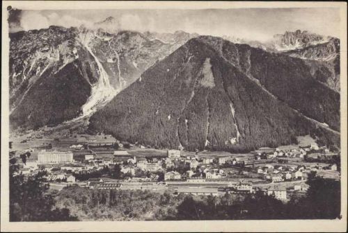 um 1920/30 Chamonix, Luftaufnahme