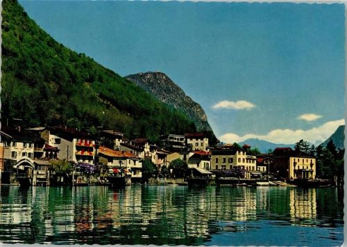 Melide Häuser am Lago