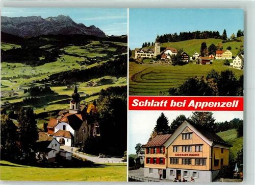 Appenzell Schlatt Blick zum Alpstein