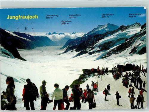 Jungfraujoch Cherbadung Eggishorn Heisenhorn Dreickhorn Aletschhorn
