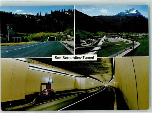 San Bernardino - San Bernardino-Tunnel Südportal San Bernardino-Villagio Nordportal Hinterrhein