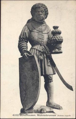1907 - Schaffhausen, Schweiz, Mohrenbrunnen, Skulptur,Franco-Suisse