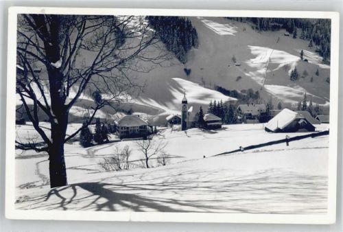 Sörenberg Winter- Karte, Kirche, Ortsansicht, Kurort
