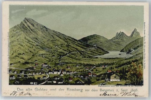 6410 Goldau Künstlerkarte Rossberg