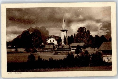 Aeschi b. Spiez die Kirche , Friedhof