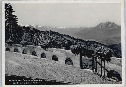 Zugerberg Blick vom Zugerberg Restaurant, Berner Alpen