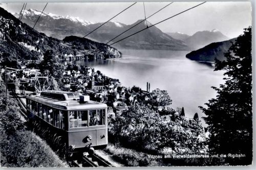 Vitznau 1962 Bergbahn Rigibahn Vierwaldstättersee