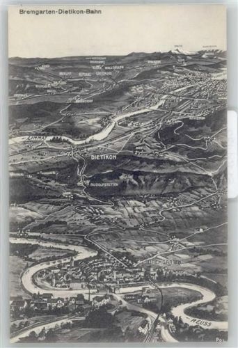 8953 Dietikon - aus d. Vogelperspektive