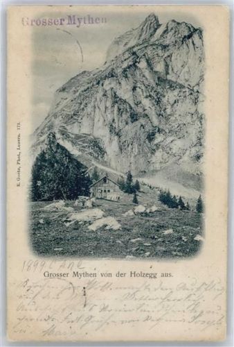 Grosser Mythen Gebrauchsspuren Blick von Holzegg