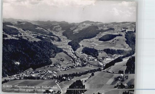 Trubschachen Fliegeraufnahme, Ortsansicht, Kirche