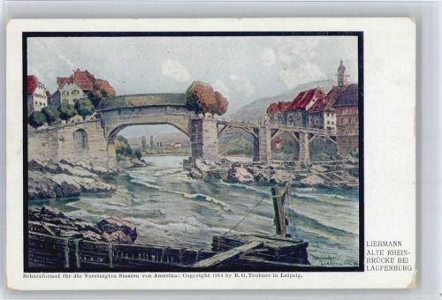 Laufenburg Liebmann alte Rheinbrücke
