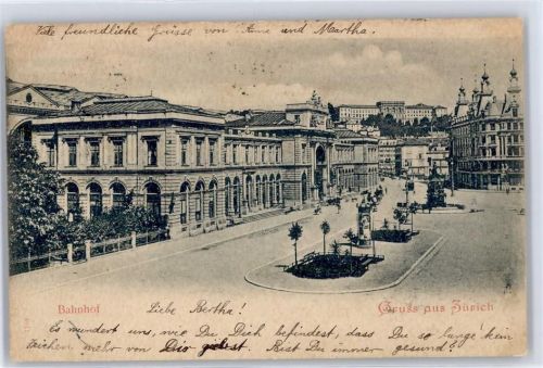 Zürich Bahnhof, Litfaßsäule