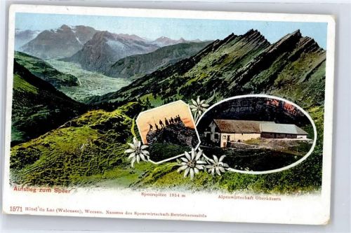 Speer Walensee - Aufstieg zum Speer, Alpenwirtschaft OBerkäsern