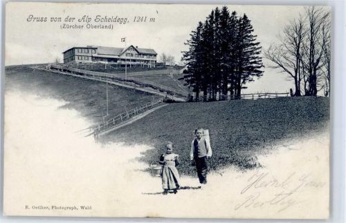 Wald ZH 1904 Gasthaus Kurhaus Alp Scheidegg