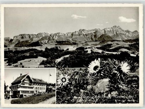 Teufen AR 1959 Gasthaus Pension Schäflisegg