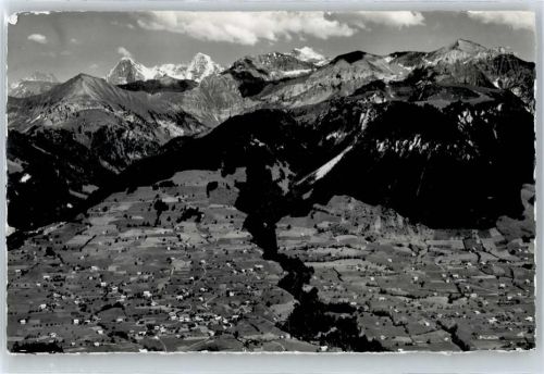 Reichenbach im Kandertal Faltschen, Schreckhorn, Eiger, Mönch, Jungfrau, Morgenhorn, Schwalmern, First, Dreispitz