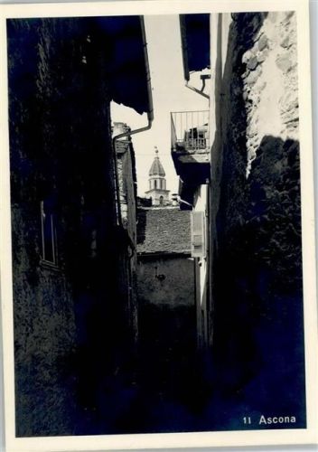 Ascona Gasse, Kirchturm
