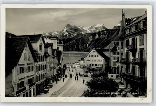 6440 Brunnen - Gitschen , Hauptstrasse , Strassenbahn