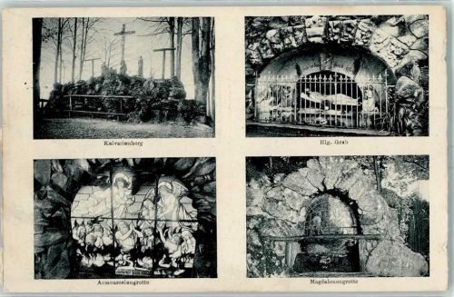 8717 Benken SG - 1913 Maria Bildstein Kalvarienberg Heiliges Grab Armenseelengrotte Magdalenengrotte