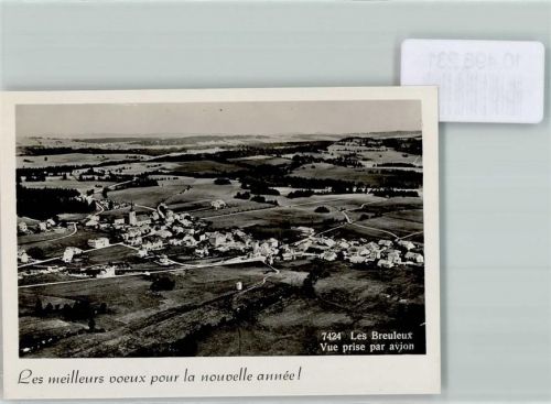 2345 Les Breuleux FOTO KEINE AK Foto 10cm x 7cm Fliegeraufnahme Neujahrswunsch