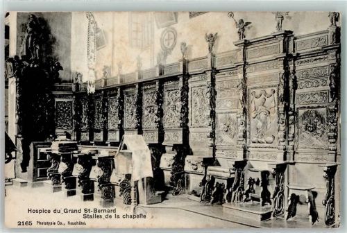 Bourg-St-Pierre Hospice du Grand St Bernard Stalles de la Chapelle