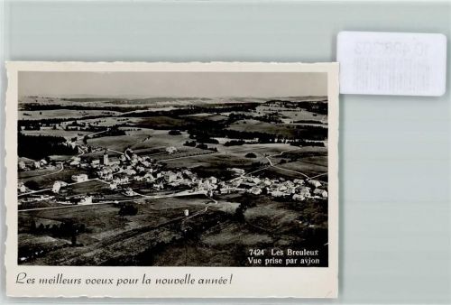 2345 Les Breuleux FOTO KEINE AK Foto 10cm x 7cm Fliegeraufnahme Neujahrswunsch