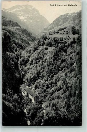 7312 Pfäfers 1919 - Bad Pfäfers mit Calanda