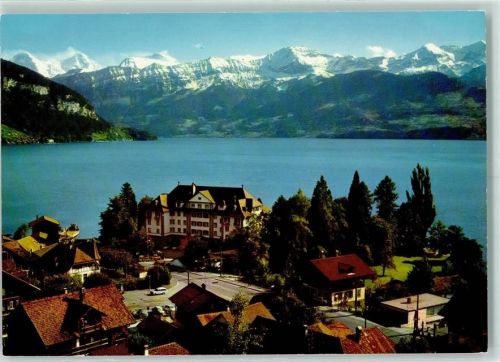 Gunten Thunersee Park-Hotel Eiger Mönch Jungfrau Morgenberghorn Schwalmern Lattreyenfirst Dreispitz