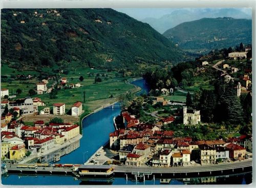 Ponte Tresa Aerofoto Flugaufnahme