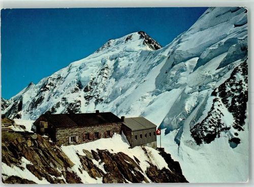 Aletschhorn 1973 Hollandia Hütte bei der Lötschenlücke