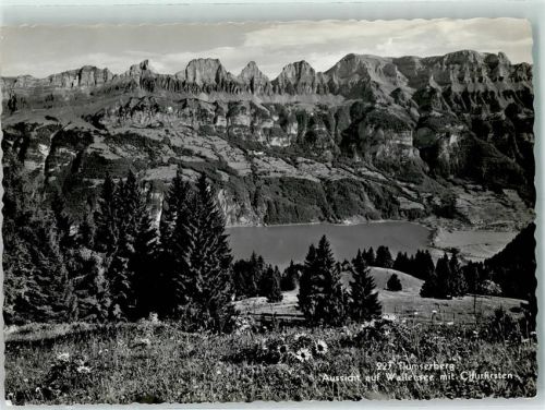 8898 Tannenboden Flumserberg - Aussicht auf Wallensee mit Churfirsten