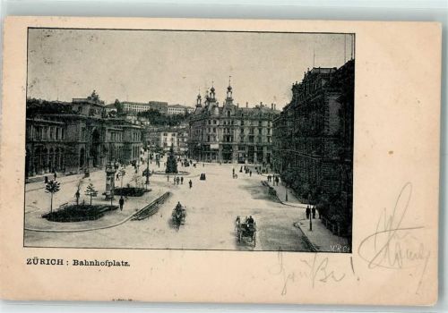 Zürich 1909 Bahnhofplatz