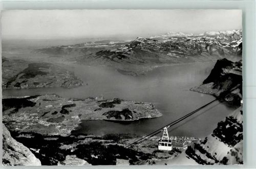 Pilatus 1962 Schwebebahn Blick auf Vierwaldstättersee