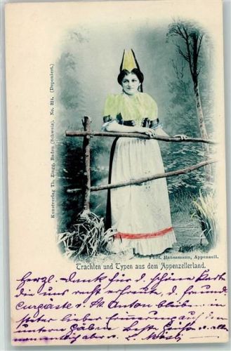 1899 Photo Hausamann Appenzell - Kunstdruclk Zingg Nr. 321 AK