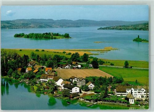 8640 Hurden - Fliegeraufnahme am Zürichsee mit Insel Ufnau