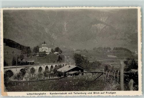 Frutigen Kanderviadukt Tellenburg Lötschbergbahn
