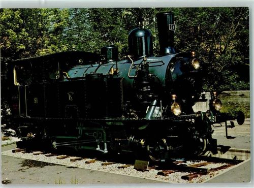 Schwarzenburg Lok Ed 3/4 Nr 51 Bern Schwarzenburg Bahn Lokdenkmal
