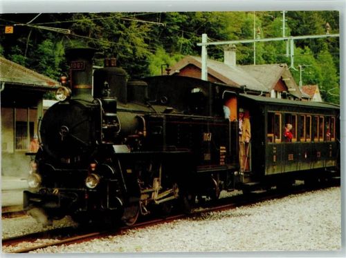 Brienz BE 1910 Dampflok HG 3/3 1067 ex Brünig der Ballenberg Dampfbahn