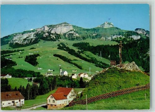 Brülisau Blick zum Kamor und Hoher Kasten