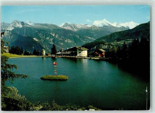 Montana Montana-Crans Le lac Grenon et vue sur le Weisshorn