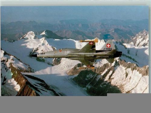 Aletschgletscher Tiger II F-5E über dem Gr. Aletschgletscher Aufnahme Militärflugdienst