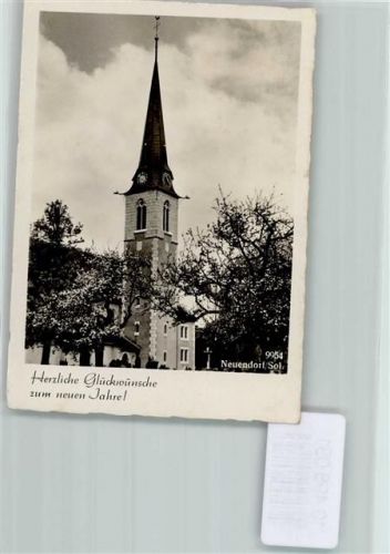 Neuendorf Foto 10cm x 7cm Neujahrswünsche Kirche