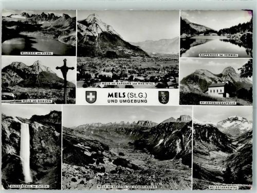 8887 Mels - Wildsee Gonzen Wasserfall bei Patöni Weisstannental St Antoniuskapelle Kapfensee