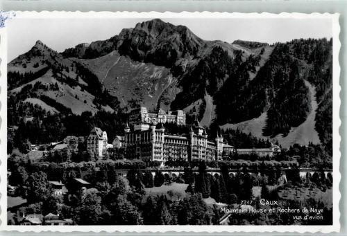 Rochers de Naye Mountain House et Rochers de Naye vus d'avion