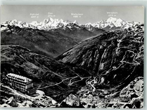 Rhonegletscher Belvedere Furka und Wallisalpen